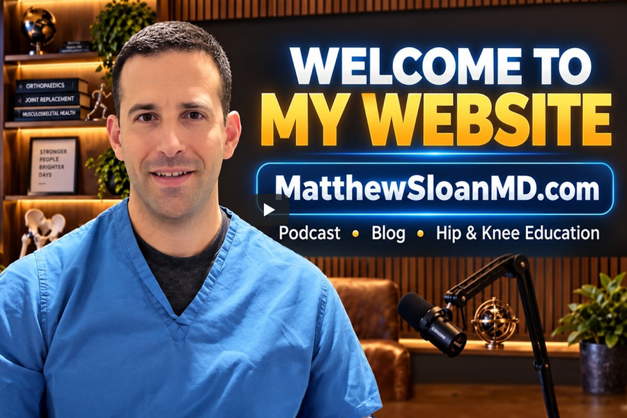 Skip navigation Create Avatar image Welcome to MatthewSloanMD.com | Hip & Knee Replacement Education, Podcast & Blog